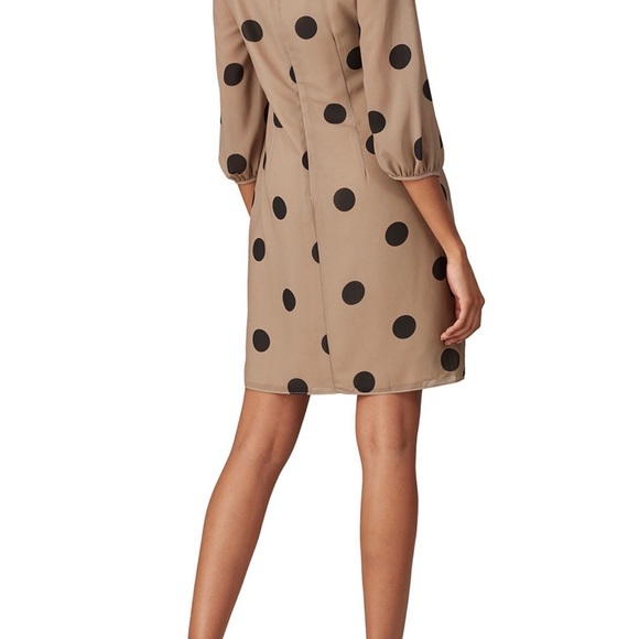 Amanda Uprichard polka dot Walsh dress small brown - Picture 3 of 15